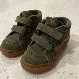 SOLD*** Toddler Green Vans Velcro Shoes